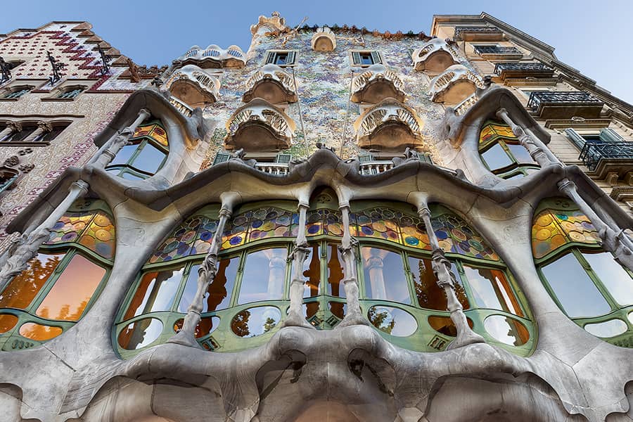 Facciata Casa Batlló, Gaudí, Barcellona